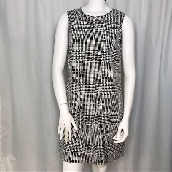 Theory Adraya  Black & White Glen Plaid  Dress - Picture 1 of 6